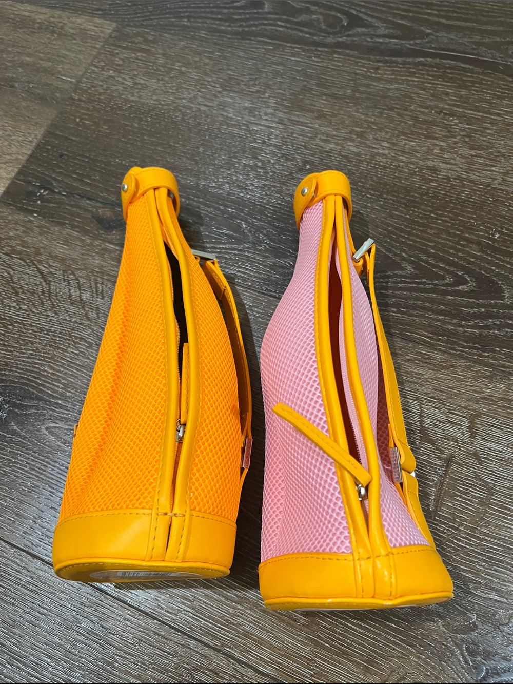 NWOT veuve clicquot champagne brut bottle carrier Orange and pink, 2 total - Picture 4 of 10